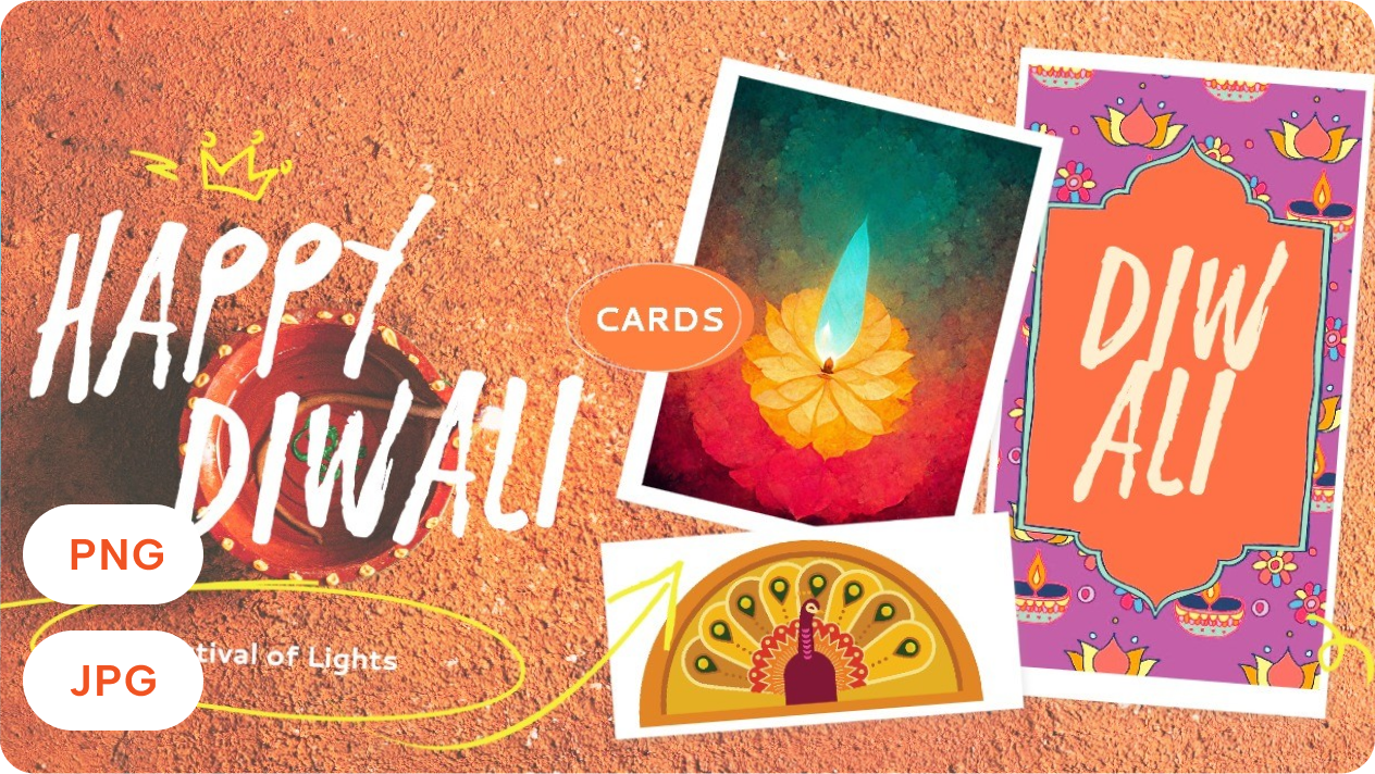 Make handmade Diwali cards